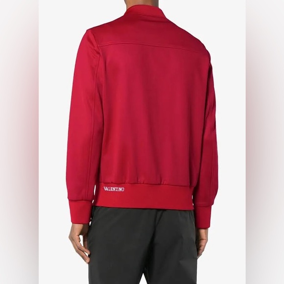 VALENTINO Archive men’s Track Jacket red white stripes bands made in Italy US 46 - Picture 3 of 16